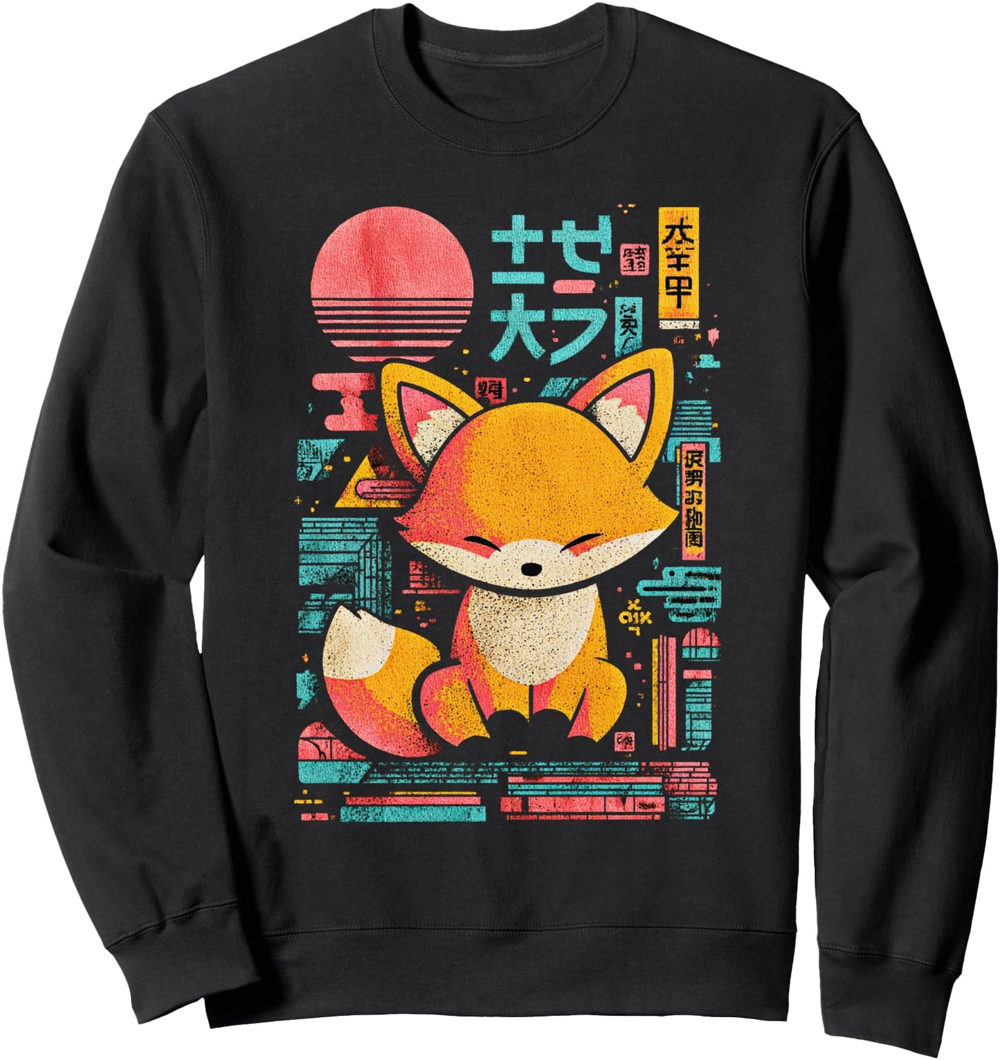 Kawaii Japanese Tokyo Fox Retro Sweatshirt