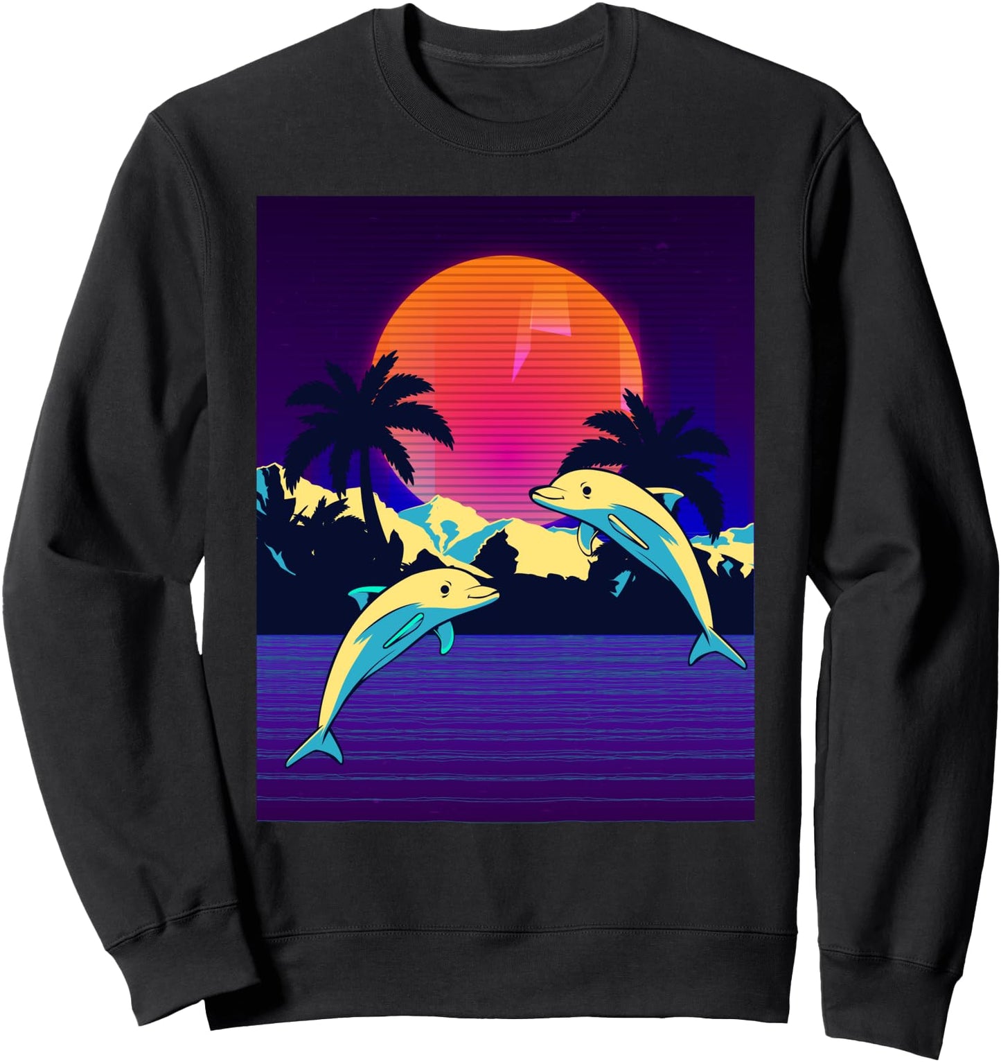 Vaporwave Aesthetic Retro 80s 90s Japanese Landscape Art Sweatshirt