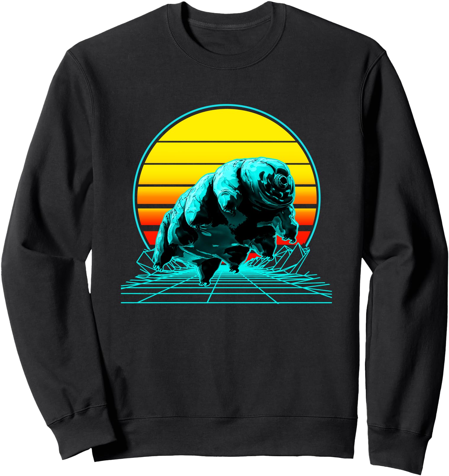 Retro Vintage Sunset Tardigrade Sweatshirt
