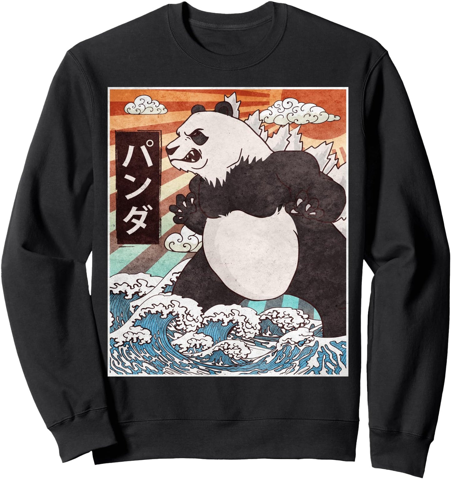 Kaiju Panda Japanese Monster Sweatshirt