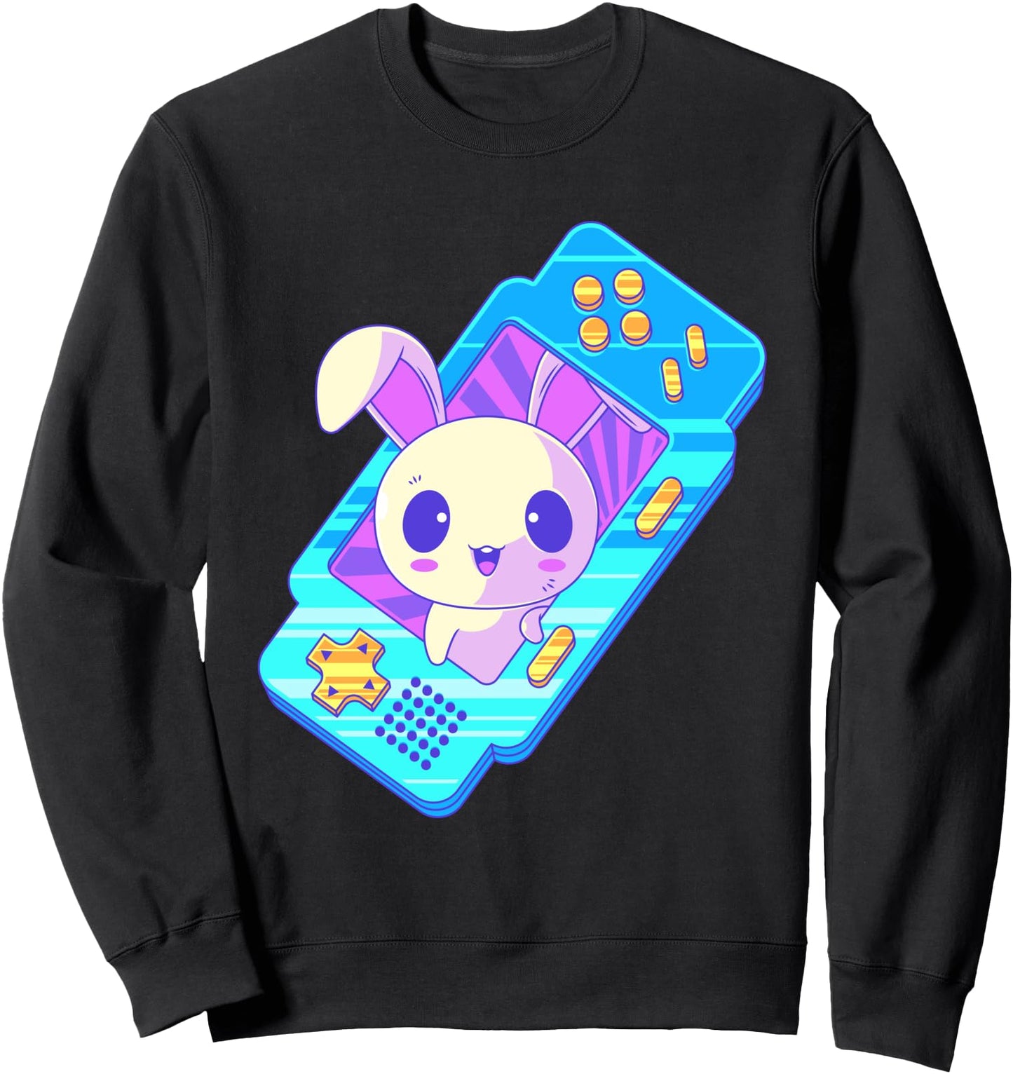 Kawaii Gamer Bunny Rabbit Pastel Goth Japanese Anime Menhera Sweatshirt