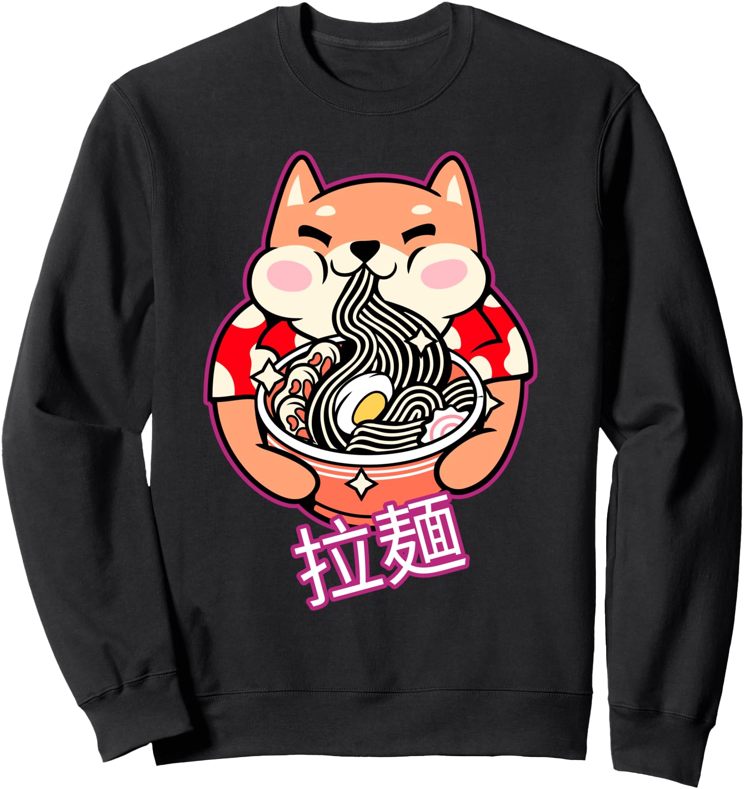 Cute Anime Kawaii Cats Otaku Japanese Ramen Noodles Sweatshirt