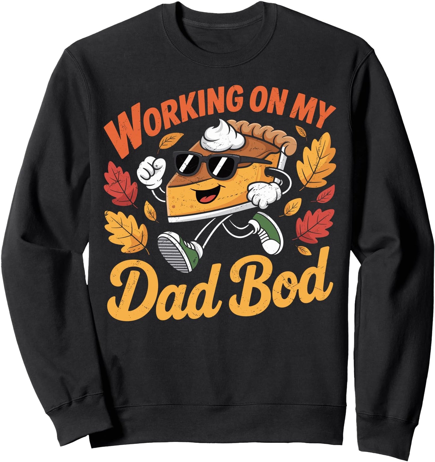 Working on my Dad Bod Thanksgiving Pregnancy Announcement Sweatshirt