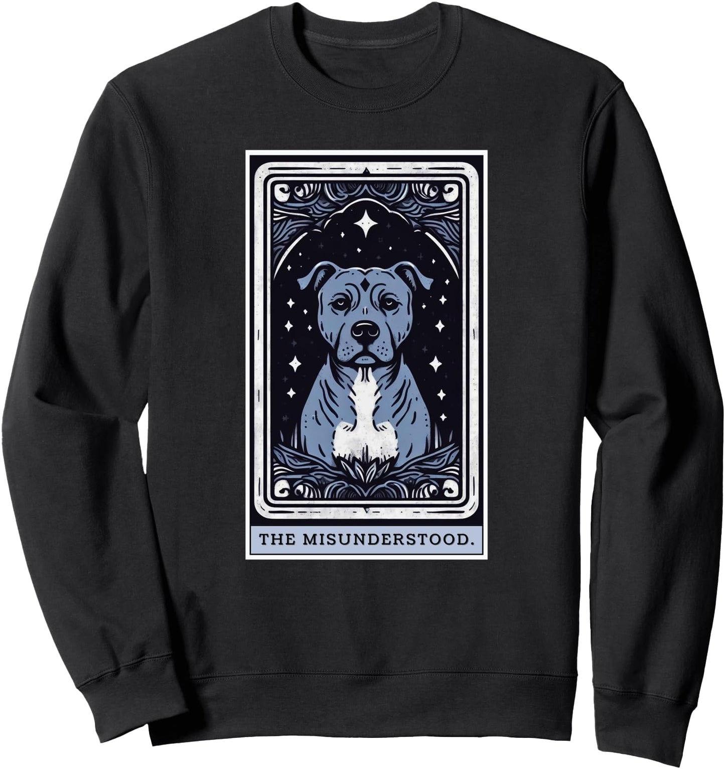 Pitbull Tarot Card Women Men Pitbull Lover Pittie Dog Mom Sweatshirt