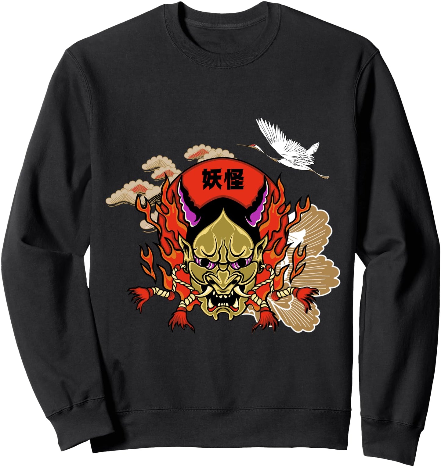 Japanese Tattoo Art Style Demon Yokai Sweatshirt