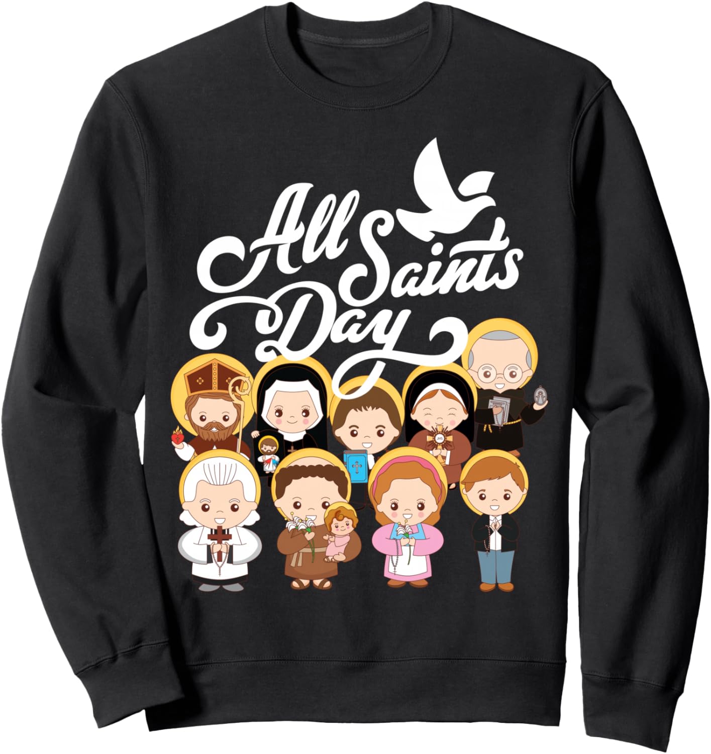 All Saints Day Catholic St Anthony Faustina Kolbe Goretti Sweatshirt
