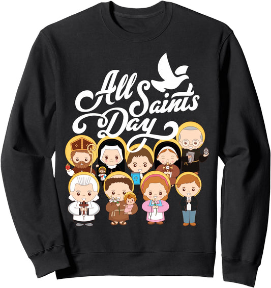 All Saints Day Catholic St Anthony Faustina Kolbe Goretti Sweatshirt