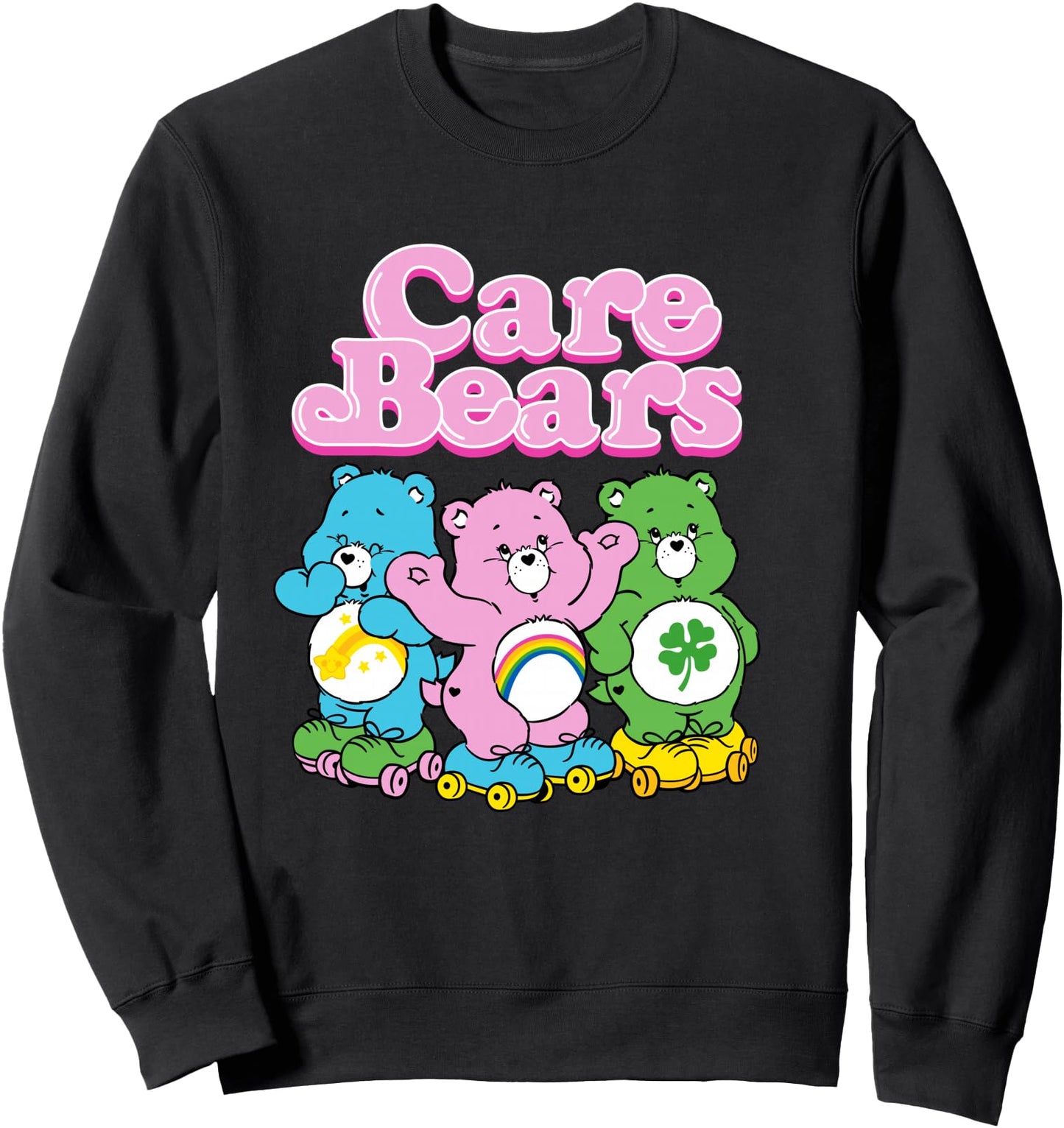 Care Bears Vintage Pink Roller Skate Bear Group Sweatshirt