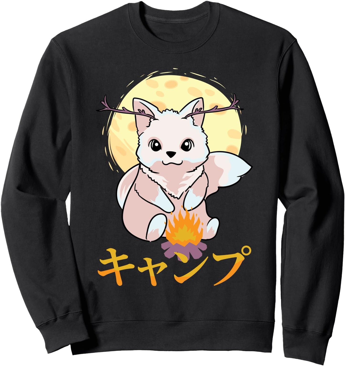 Cute Kawaii Anime Fox - Snow - Japanese Aesthetics - Otaku Sweatshirt