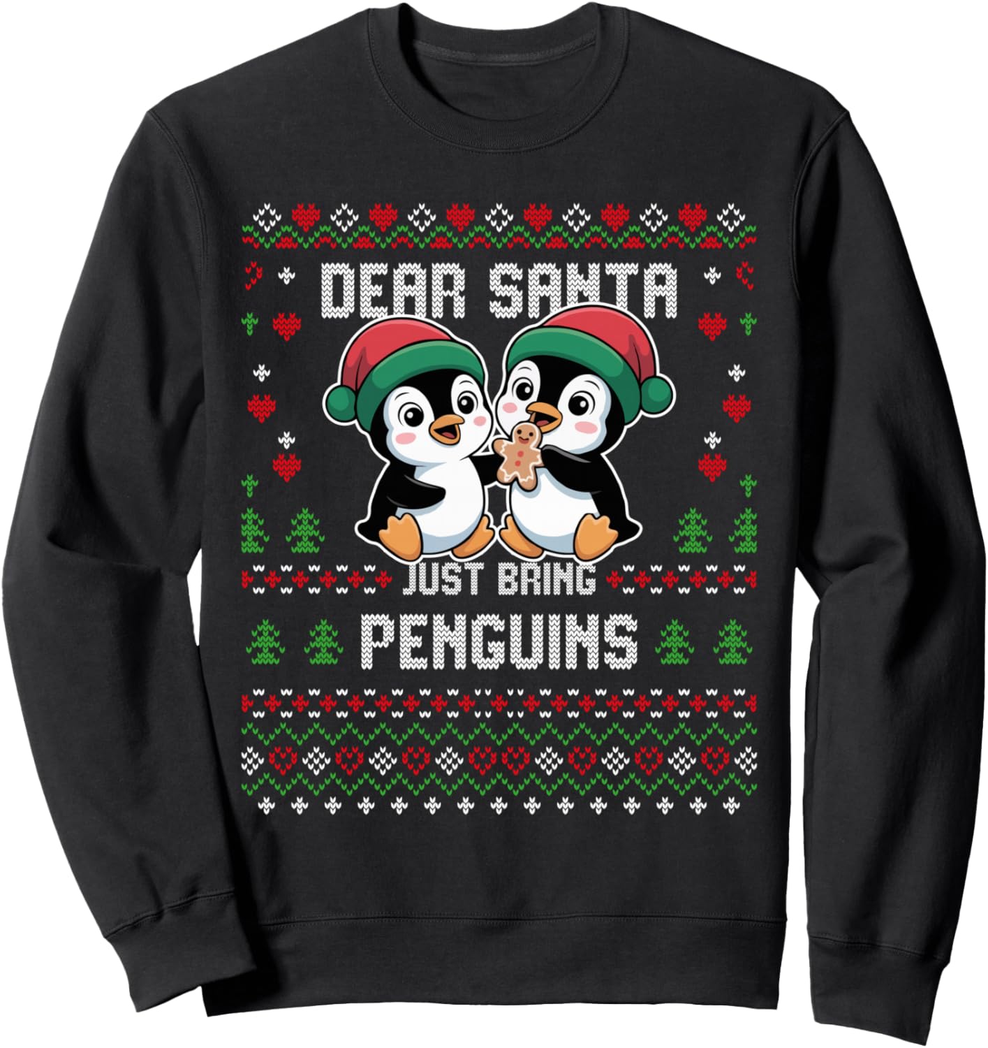 Christmas Penguins Ugly Xmas Sweater Penguin Lover Sweatshirt
