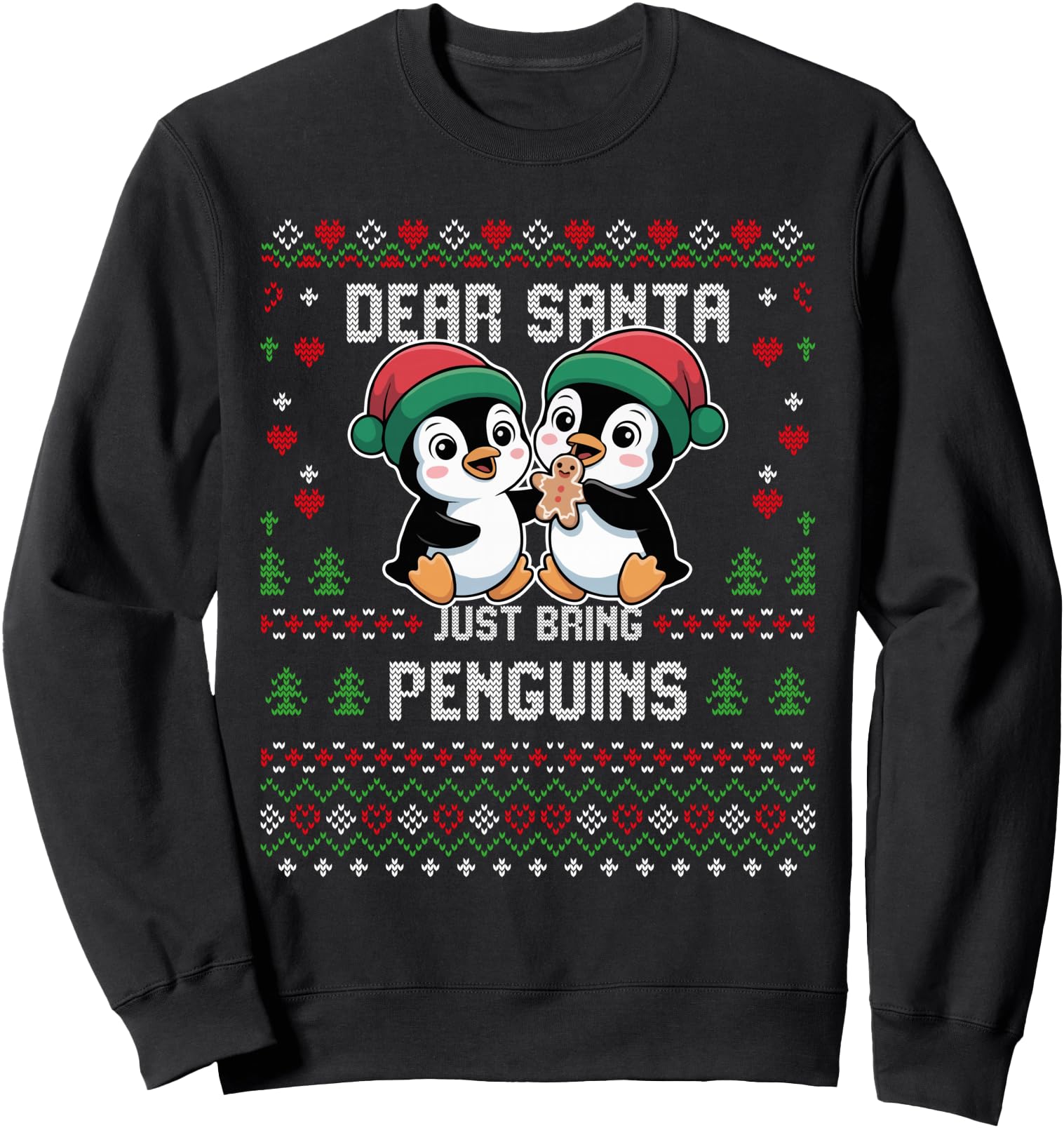 Christmas Penguins Ugly Xmas Sweater Penguin Lover Sweatshirt