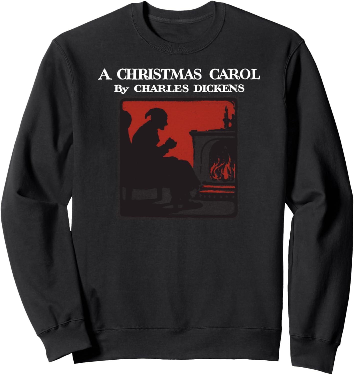 Charles Dickens Vintage Scrooge A Christmas Carol Book Art Sweatshirt