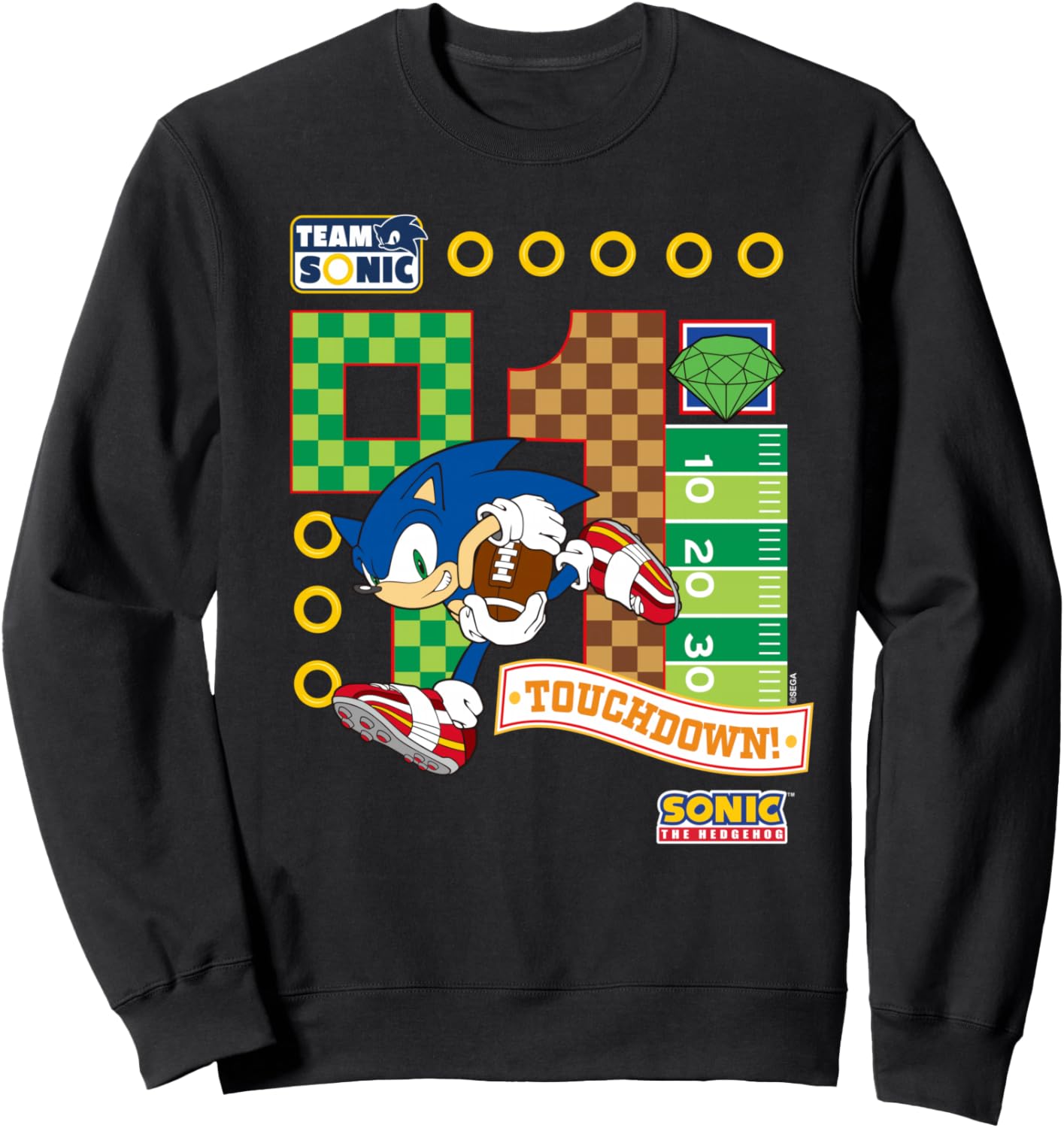 Sonic the Hedgehog - Team Sonic Touchdown Football Sweatshirt
