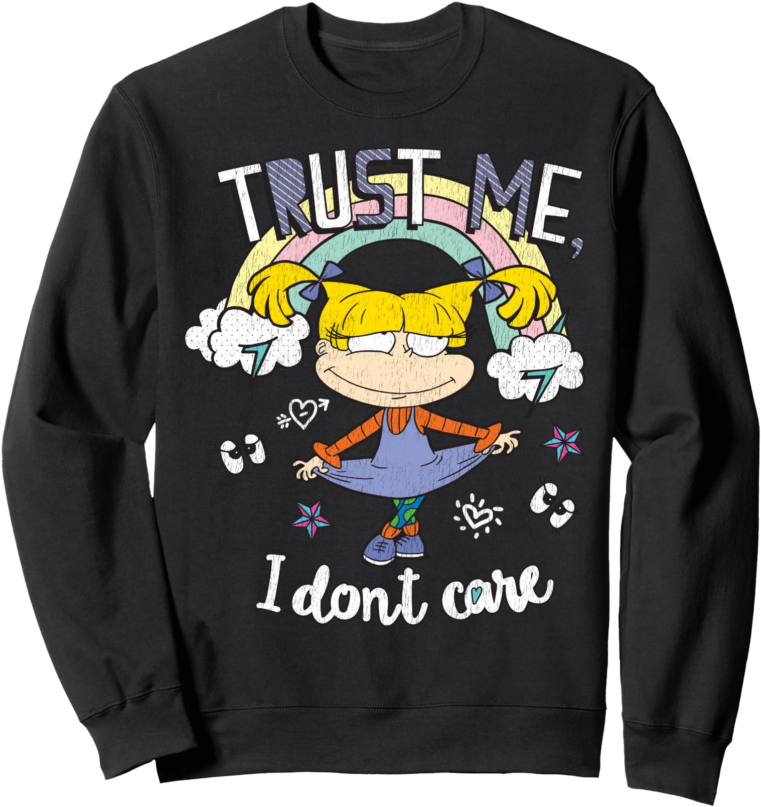 RugRats Angelica Trust me I Don't Care Sweatshirt Sweatshirt