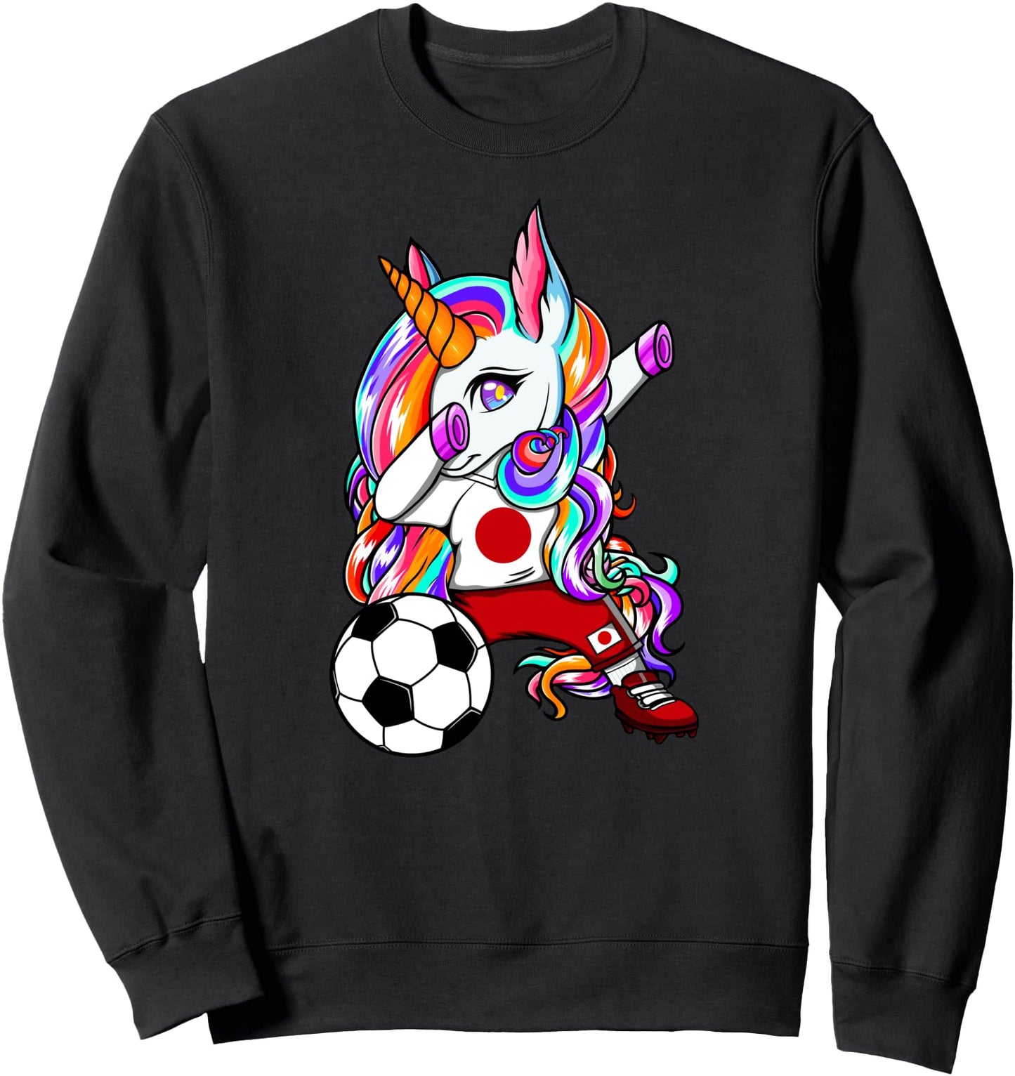 Dabbing Unicorn Japan Soccer Fans Jersey Japanese Football Sweatshirt