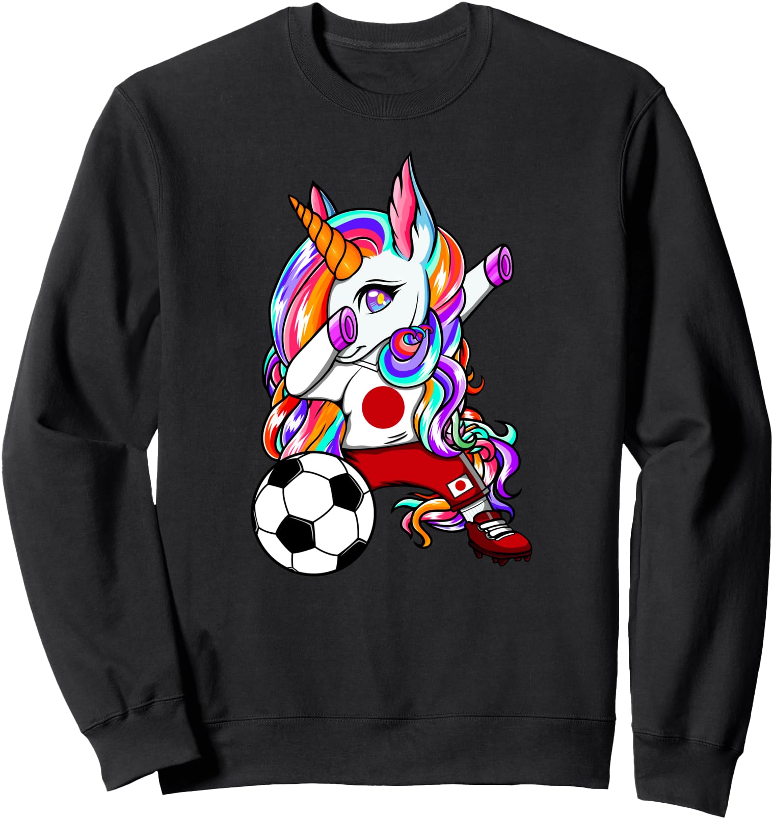 Dabbing Unicorn Japan Soccer Fans Jersey Japanese Football Sweatshirt