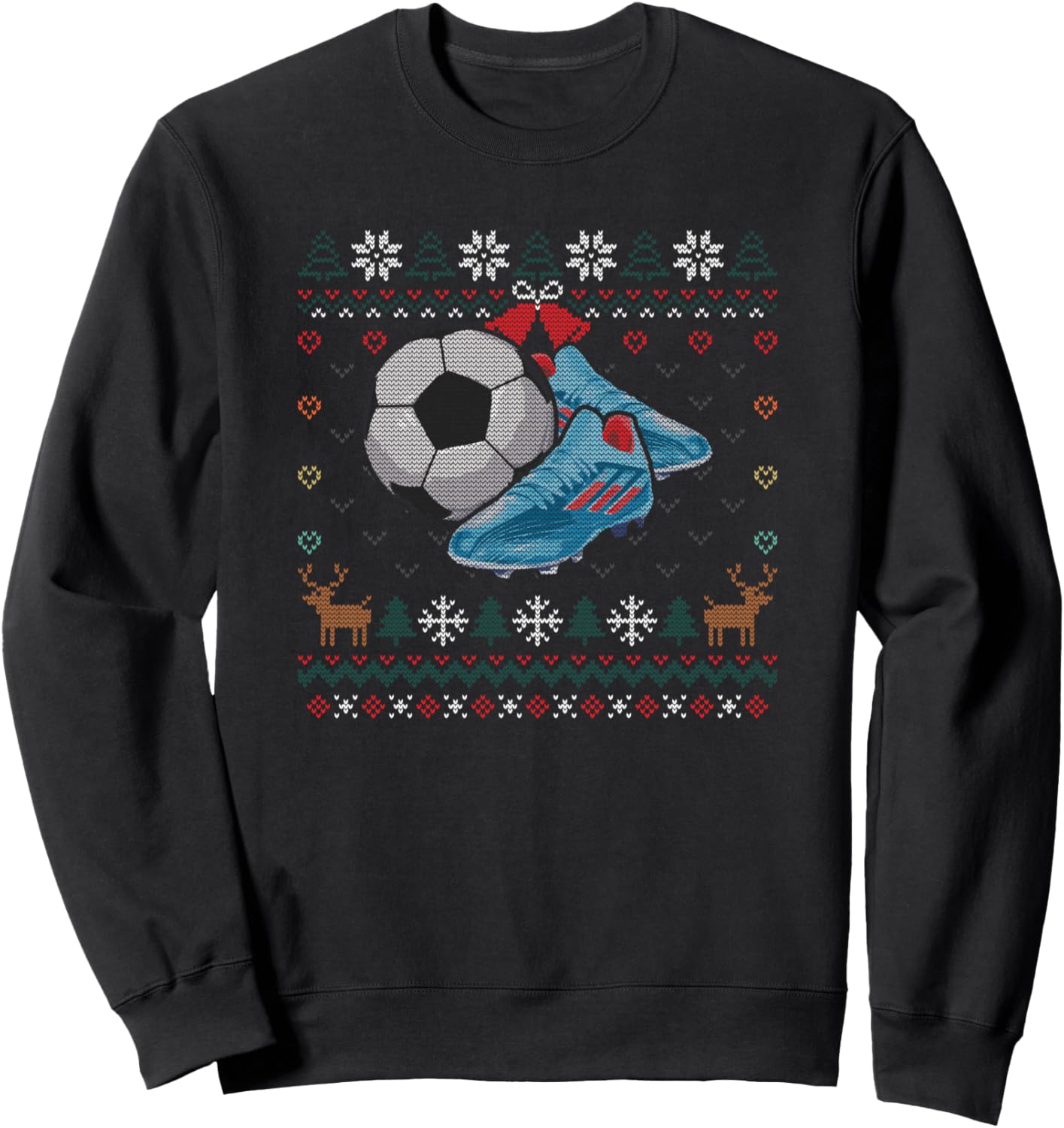 Soccer Ugly Christmas Sweater Ball Sports Player Sweatshirt