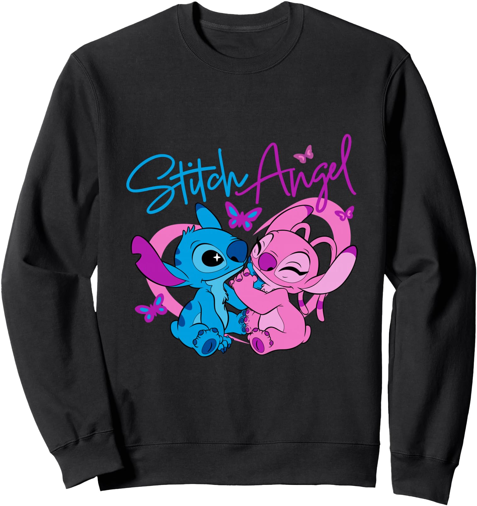Disney Lilo & Stitch: The Series 2 Angel and Stitch Neon Sweatshirt