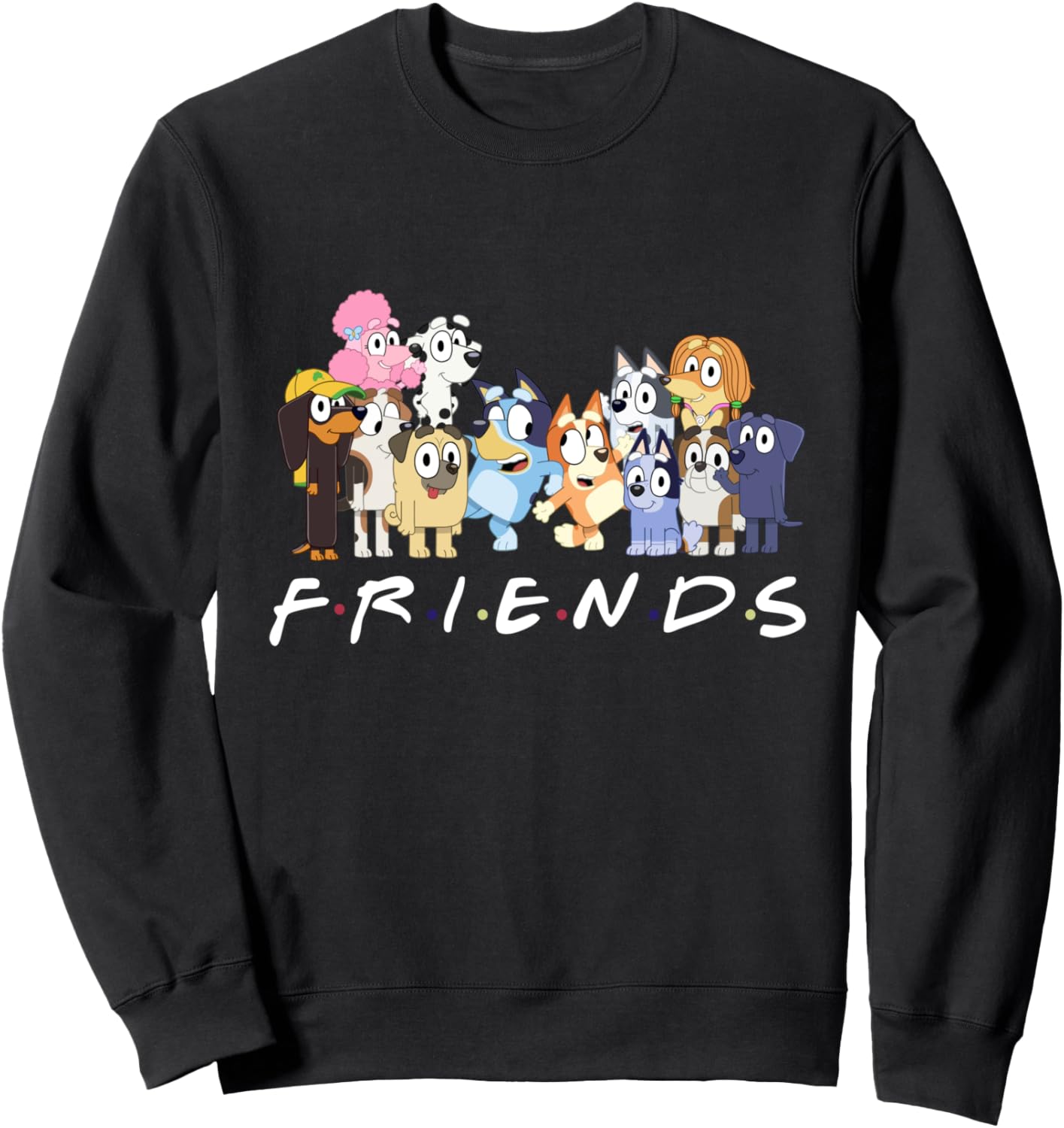 Funny Friends Group Cute Cartoon Characters Sweatshirt