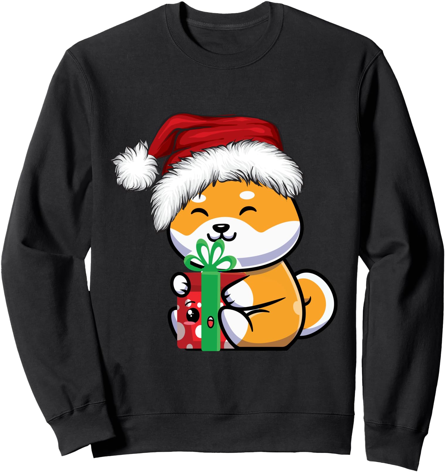 Shiba Inu Tshirt Kawaii Anime Tee Japanese Christmas Sweatshirt