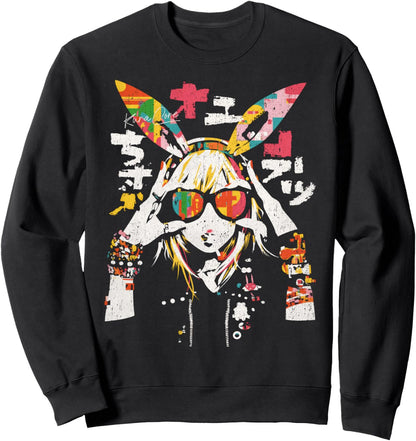 Japanese Streetwear Cyberpunk Y2K Retro Techwear Manga Anime Sweatshirt