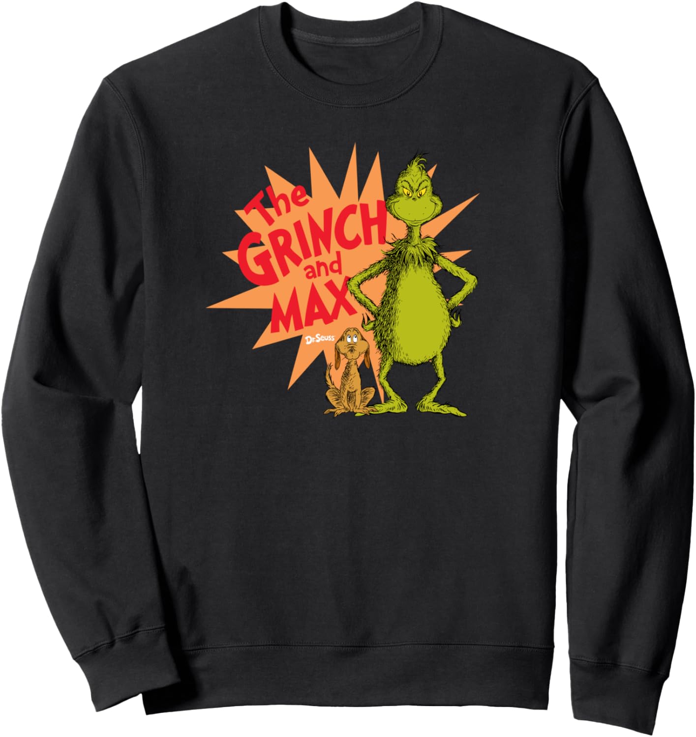 Dr. Seuss Grinch and Max Burst Sweatshirt