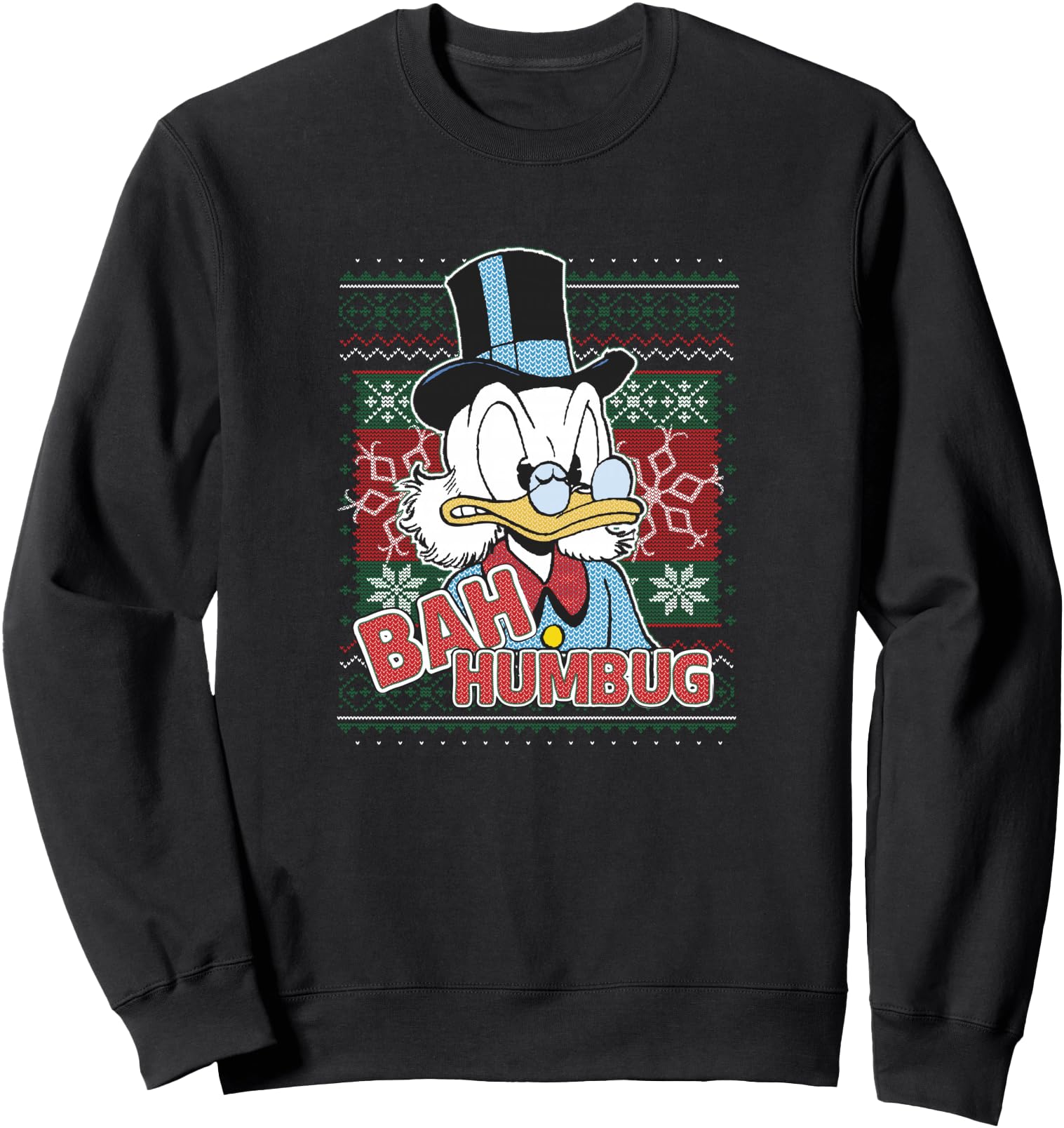 Disney DuckTales Christmas Scrooge McDuck Bah Humbug Sweatshirt