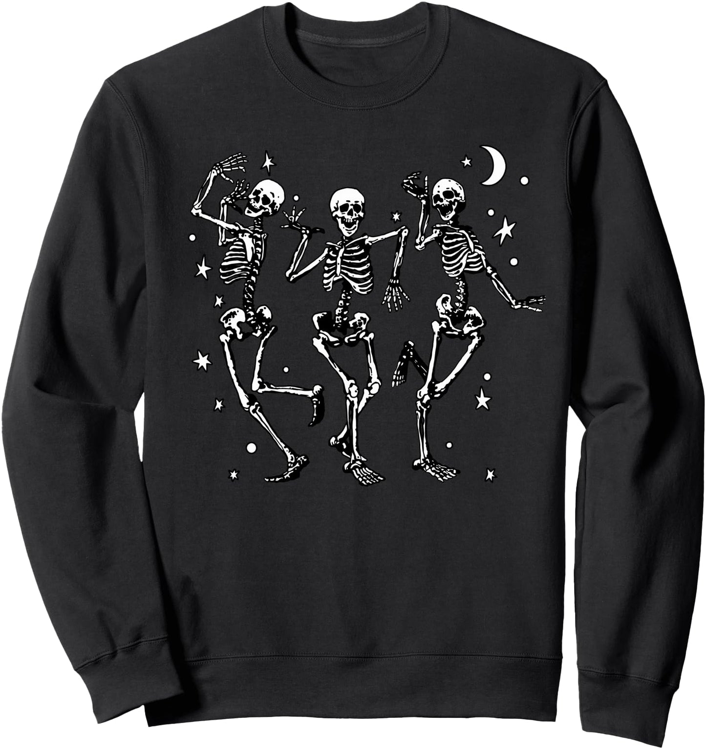 Dancing Skeletons Vintage Funny Halloween Costume Men Women Sweatshirt