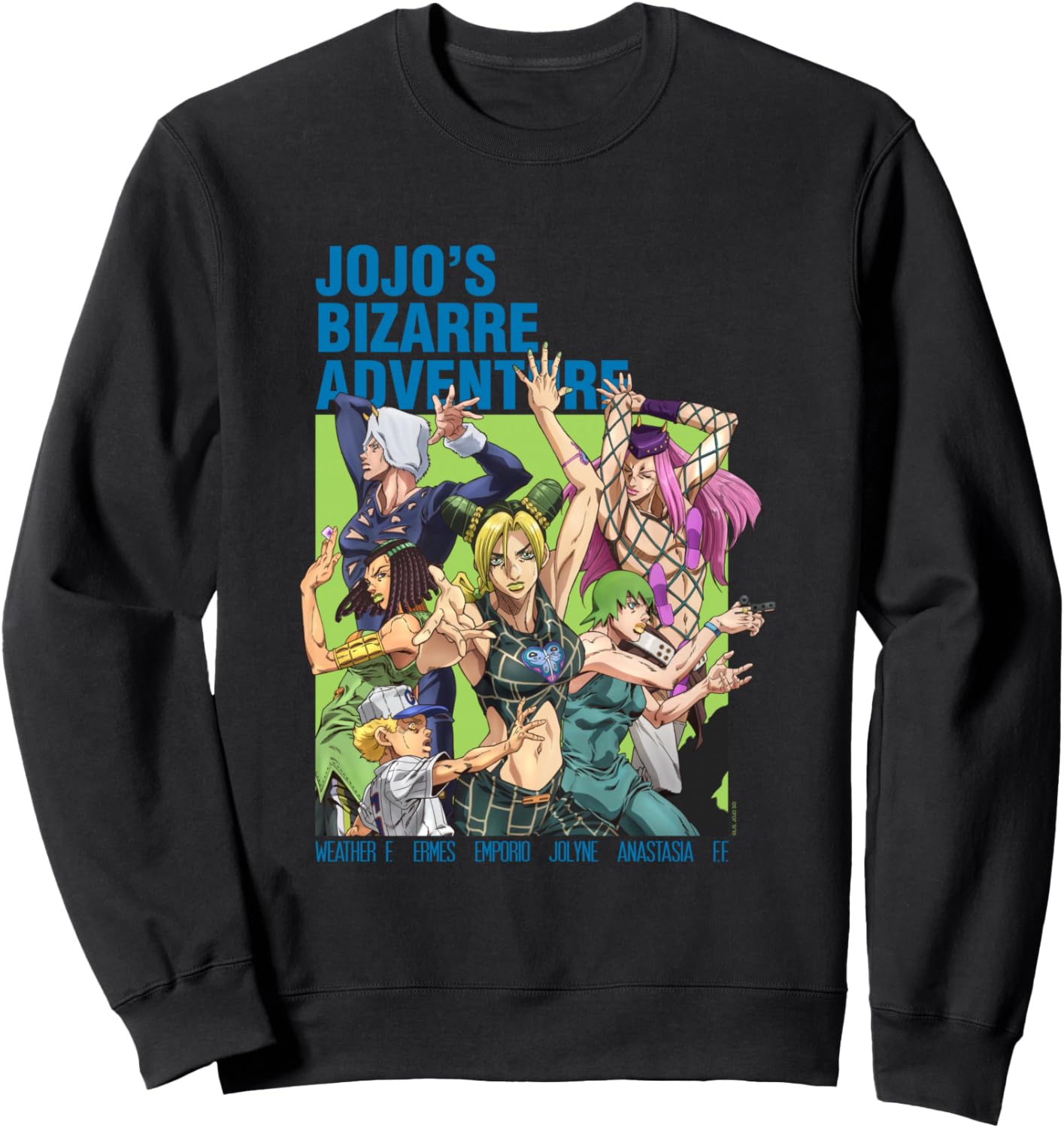 JoJo's Bizarre Adventure Part 6 Stone Ocean Group Pose Anime Sweatshirt