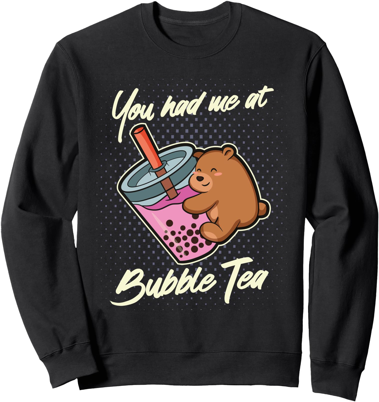 Japanese Anime Kawaii Boba Bubble Tea Sweatshirt