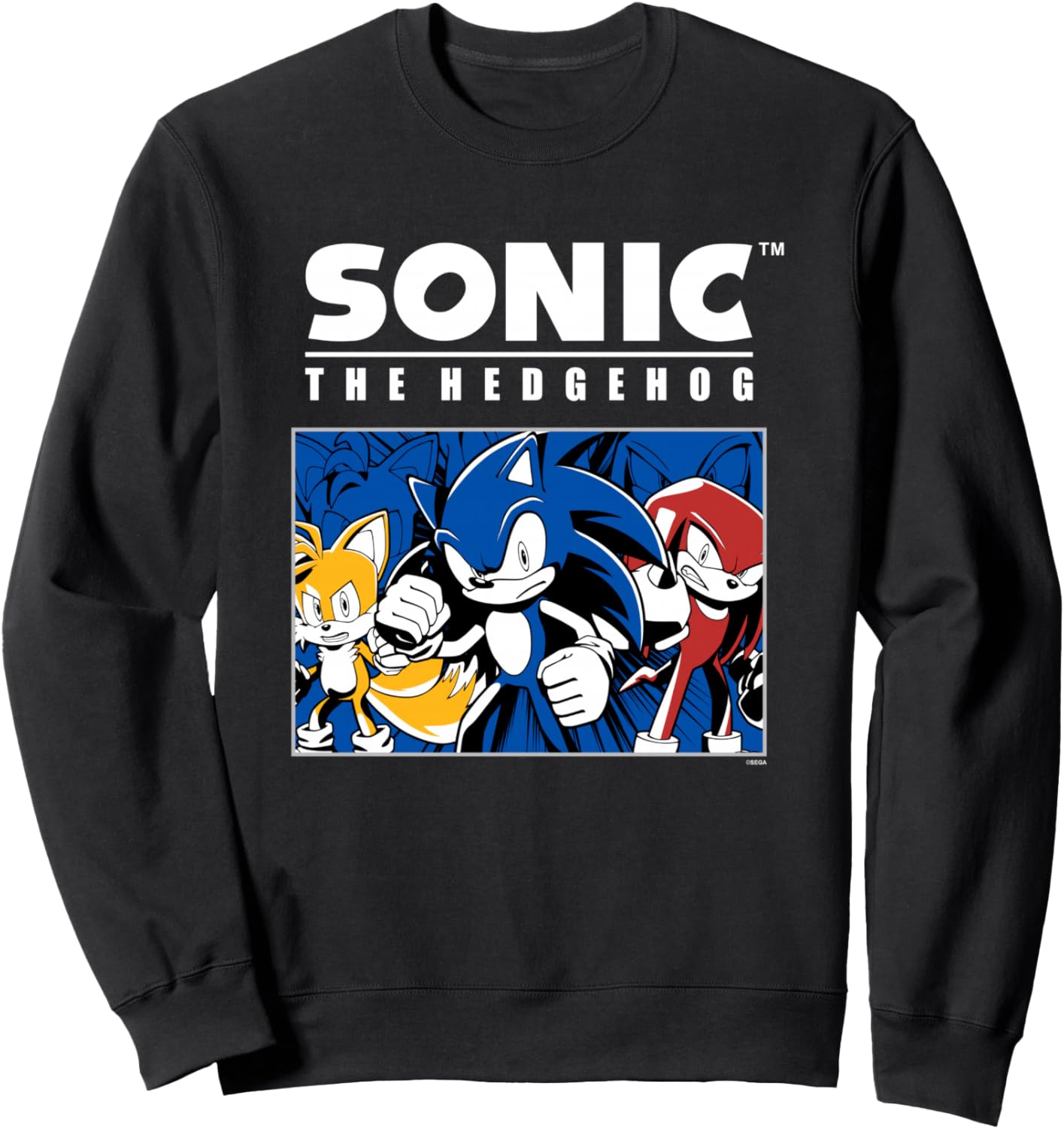 Sonic The Hedgehog Tails Sonic & Knuckles Epic Retro Panel Sweatshirt