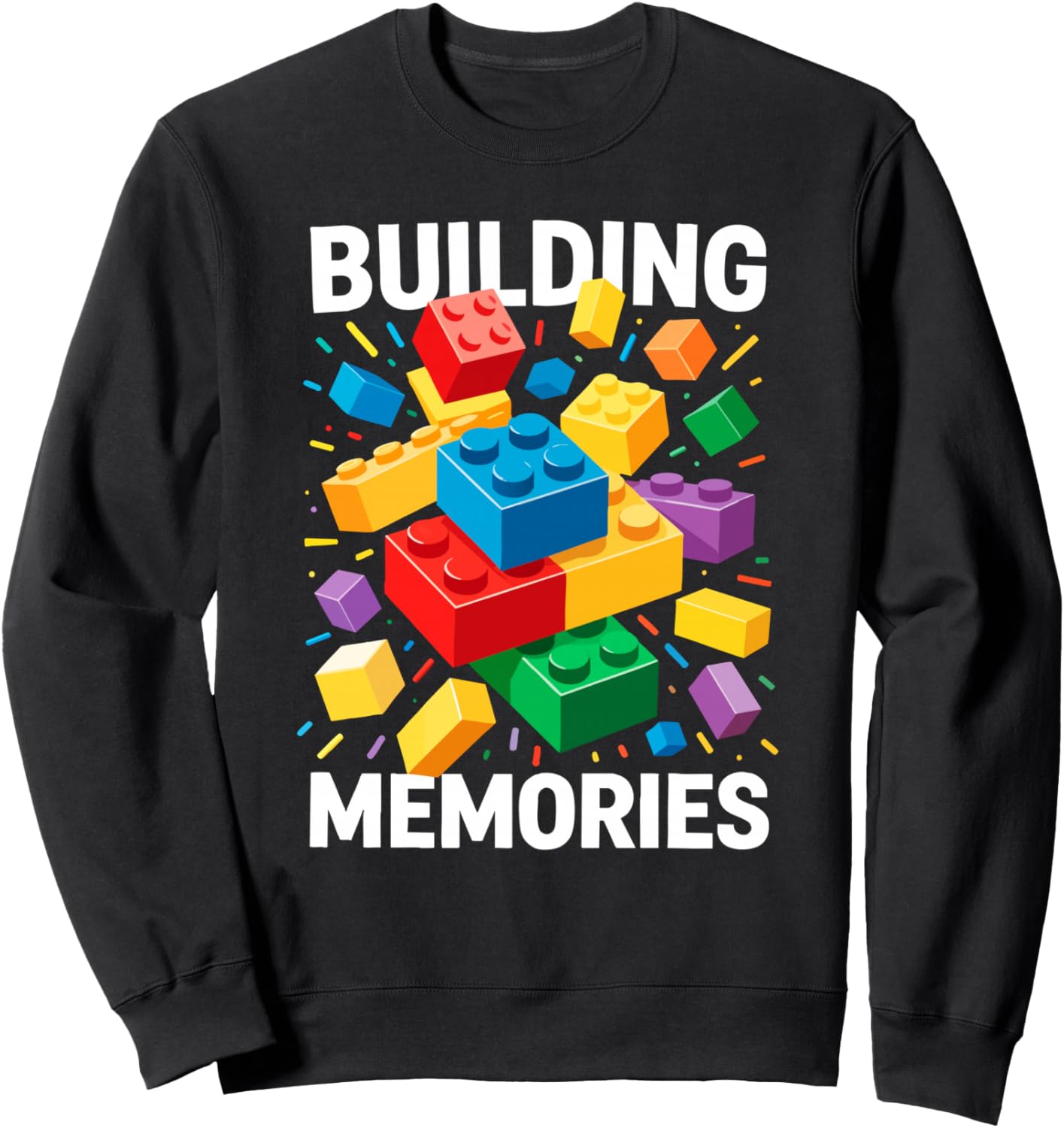 Building Memories Shirt Bricks Blocks Adult Kids Boys Girls Sweatshirt