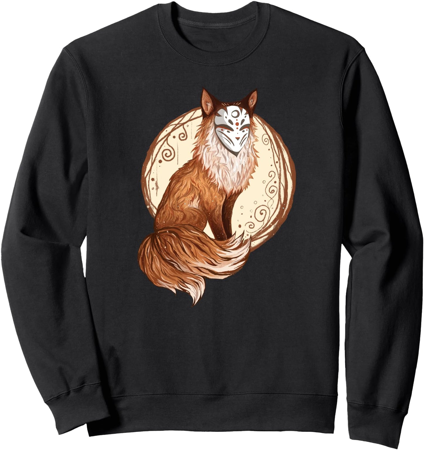 Nine Tailed Fox Kitsune Costume Japanese Spirit Fox Sweatshirt