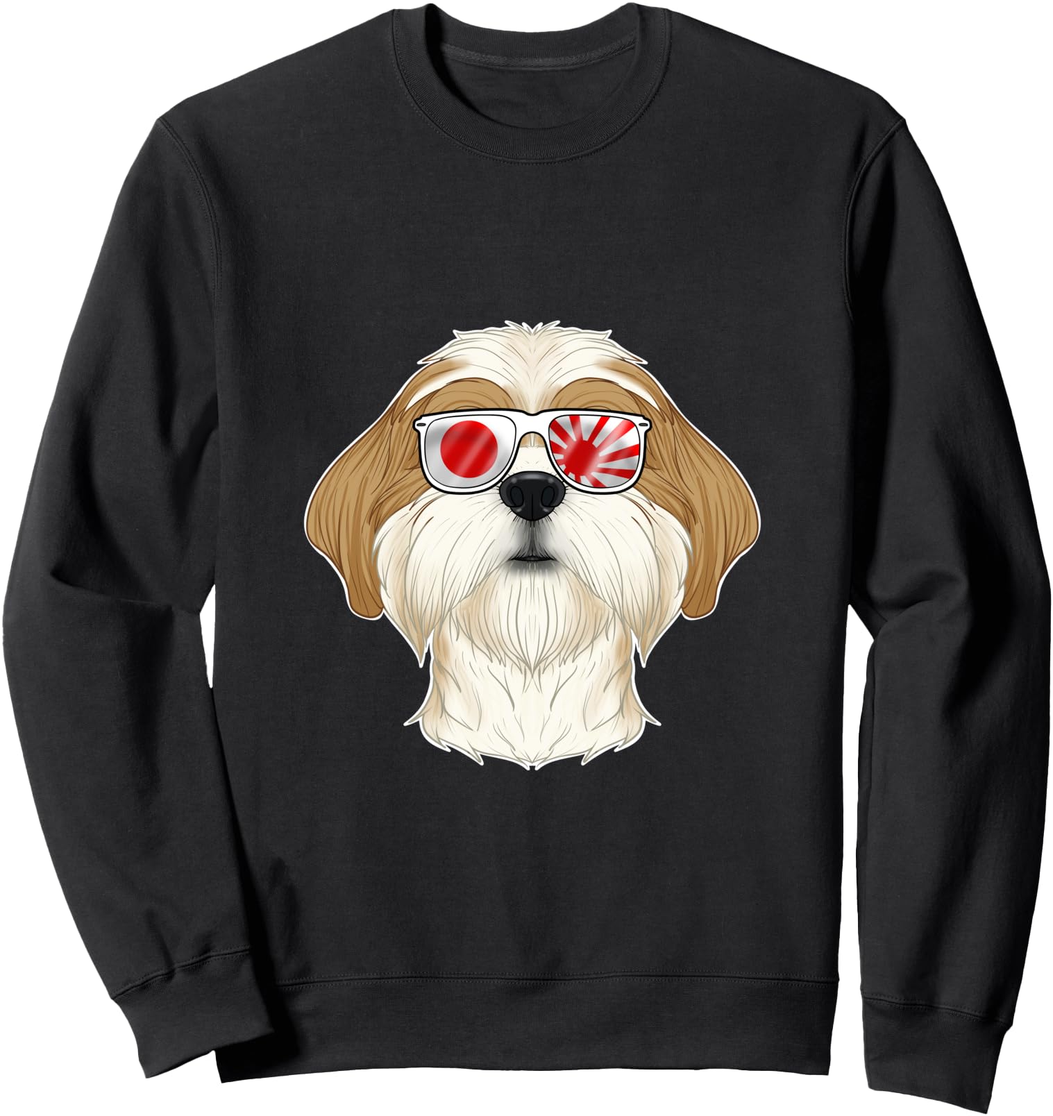 Shih Tzu Japan Sunglasses I Japanese Flag Sweatshirt