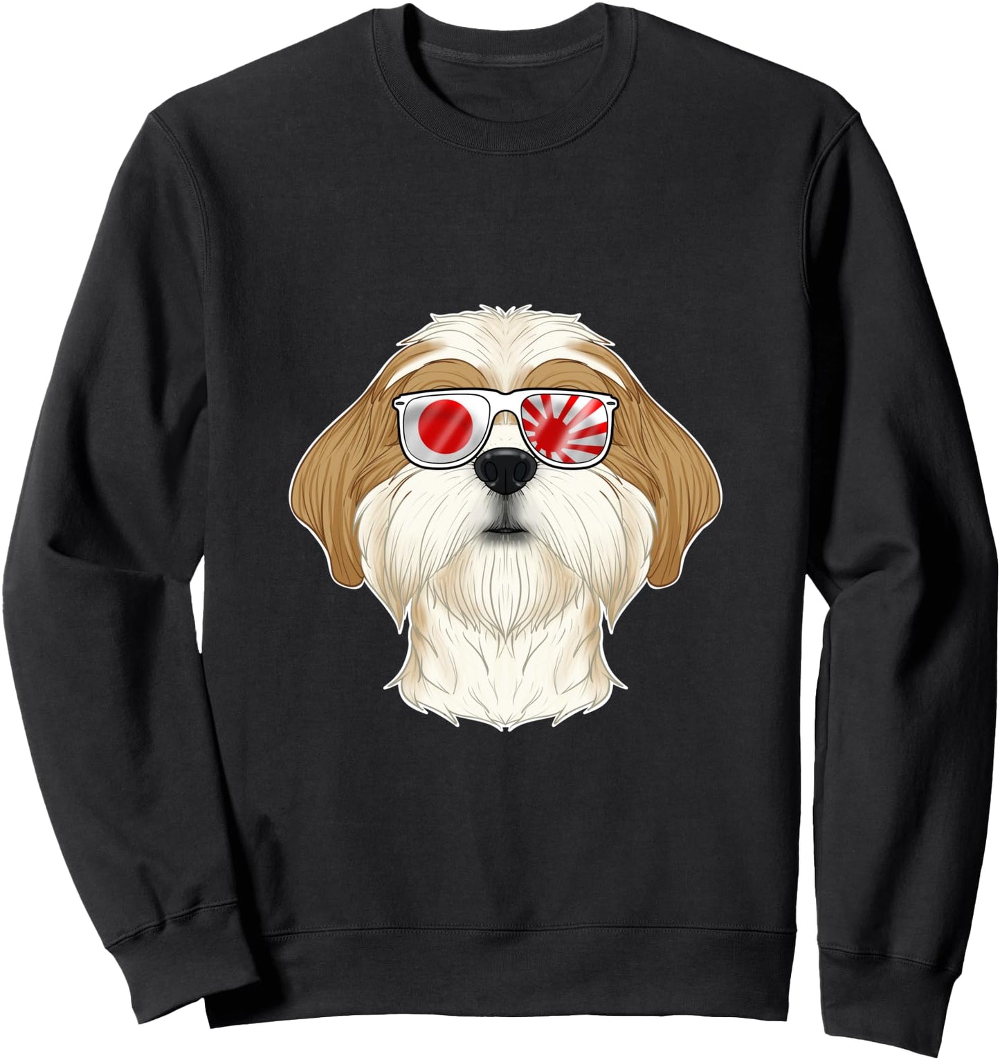 Shih Tzu Japan Sunglasses I Japanese Flag Sweatshirt