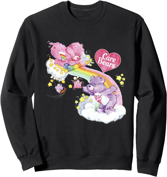 Care Bears Rainbow Star Catching Bears Art Sweatshirt