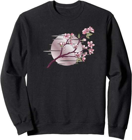 Cherry Blossom Japanese Kanji Flower Sakura Sweatshirt