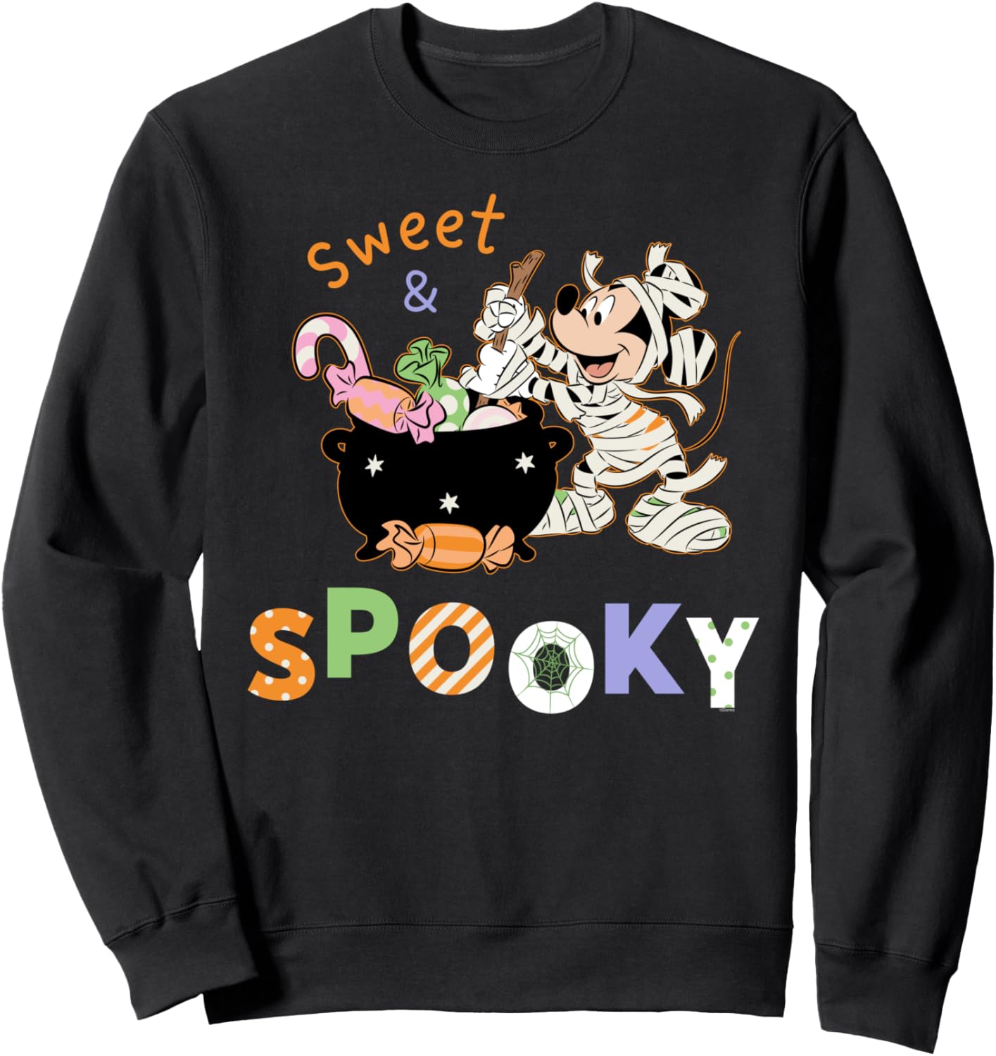 Disney Mickey Mouse Sweet & Spooky Halloween Candy Sweatshirt