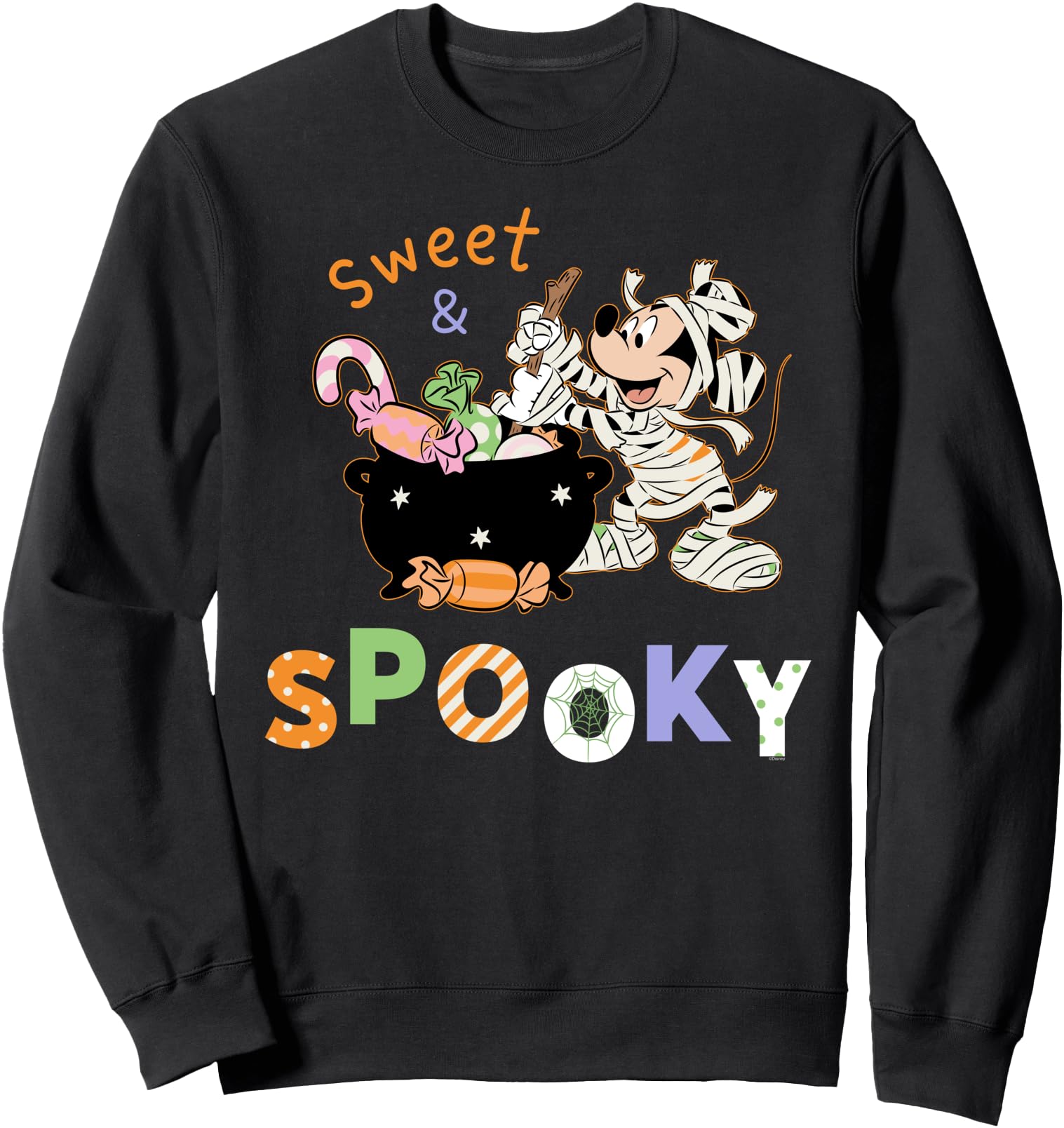 Disney Mickey Mouse Sweet & Spooky Halloween Candy Sweatshirt