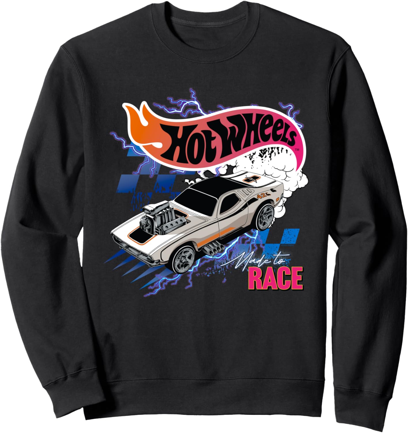 Hot Wheels 90s Vintage Made to Race Lightning Sweatshirt