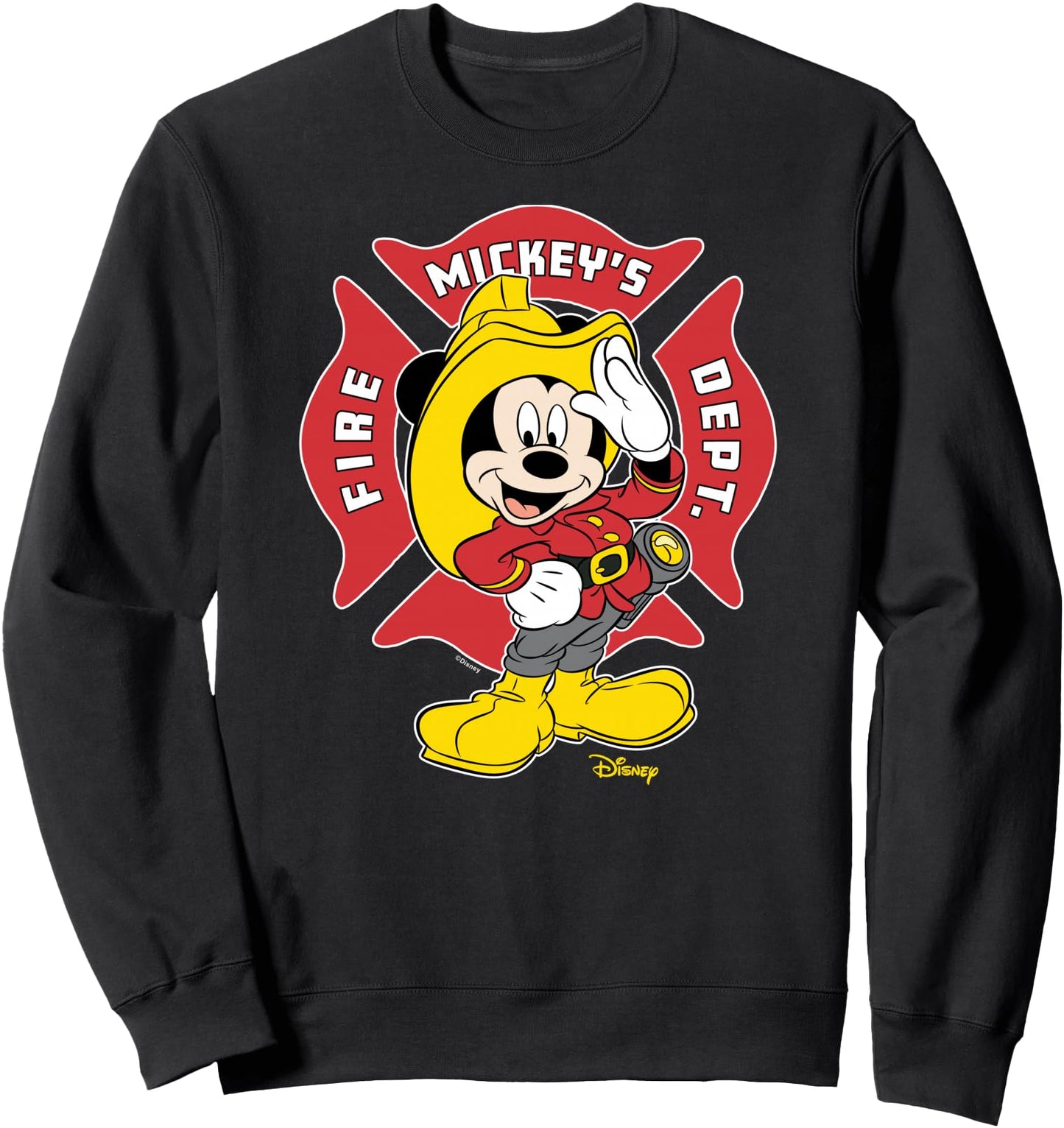 Mickey Mouse - Fire Department Career Badge Sweatshirt