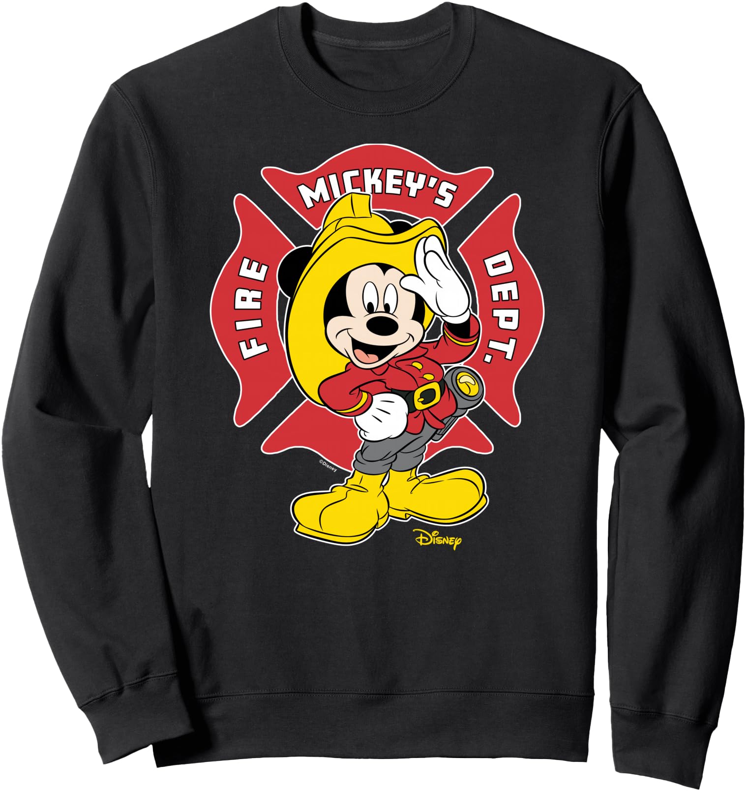 Mickey Mouse - Fire Department Career Badge Sweatshirt