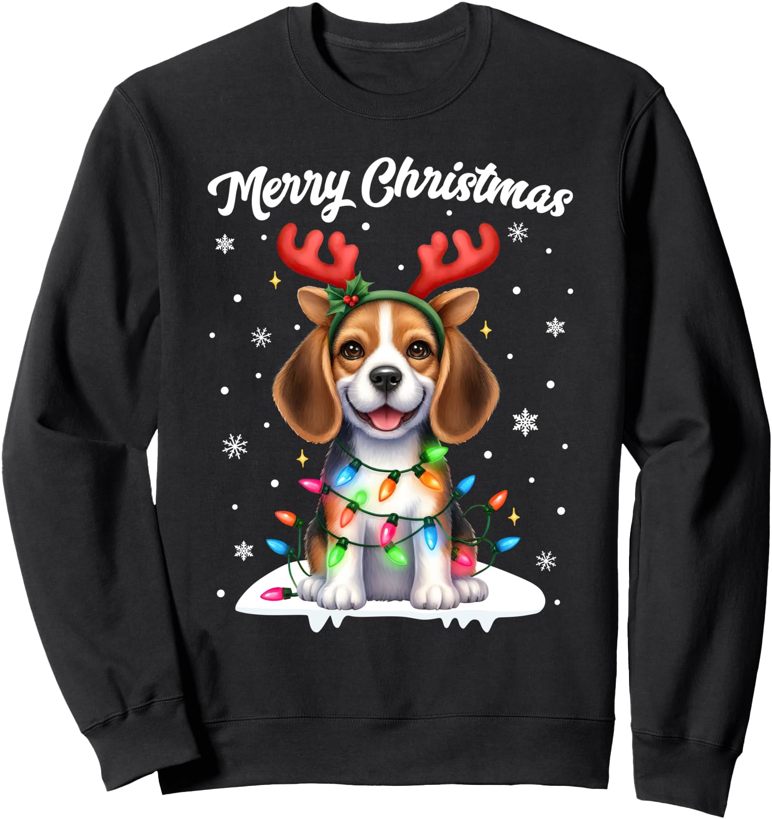 Christmas Pajamas Men Women Christmas Beagle Dog Sweatshirt