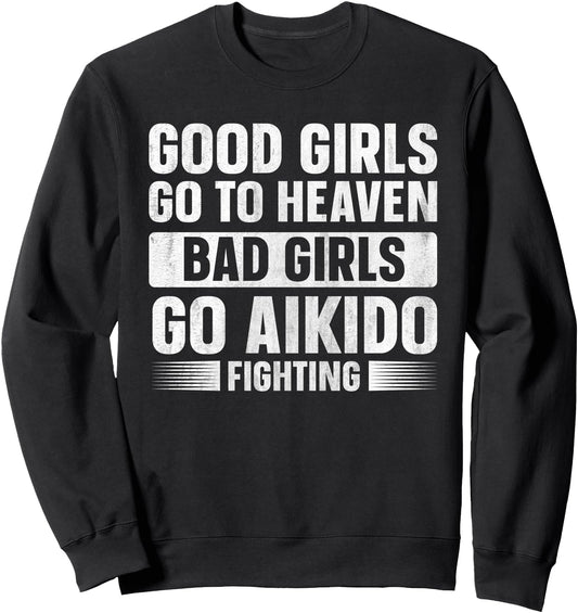Aikido Girl Funny Japanese Martial Arts Sweatshirt