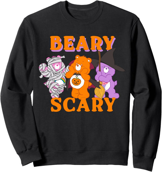 Care Bears Beary Scary Halloween Orange Font Sweatshirt