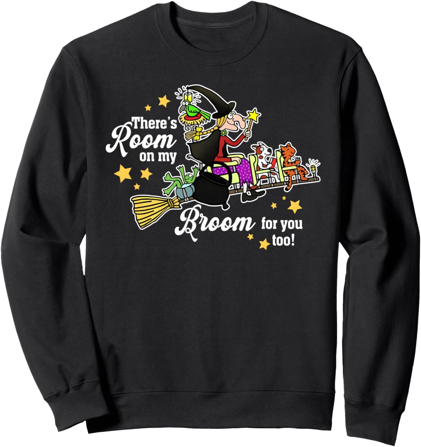 Funny There's Room On My Broom For You Too Teacher Halloween Sweatshirt