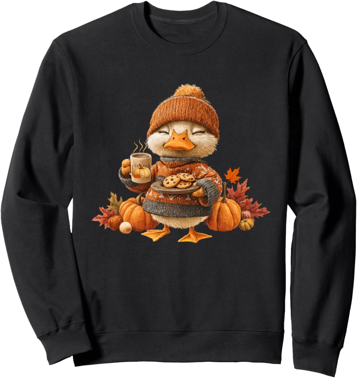 Cozy Season Duck Fall Tee Cute Pumpkin Spice Autumn Sweatshirt