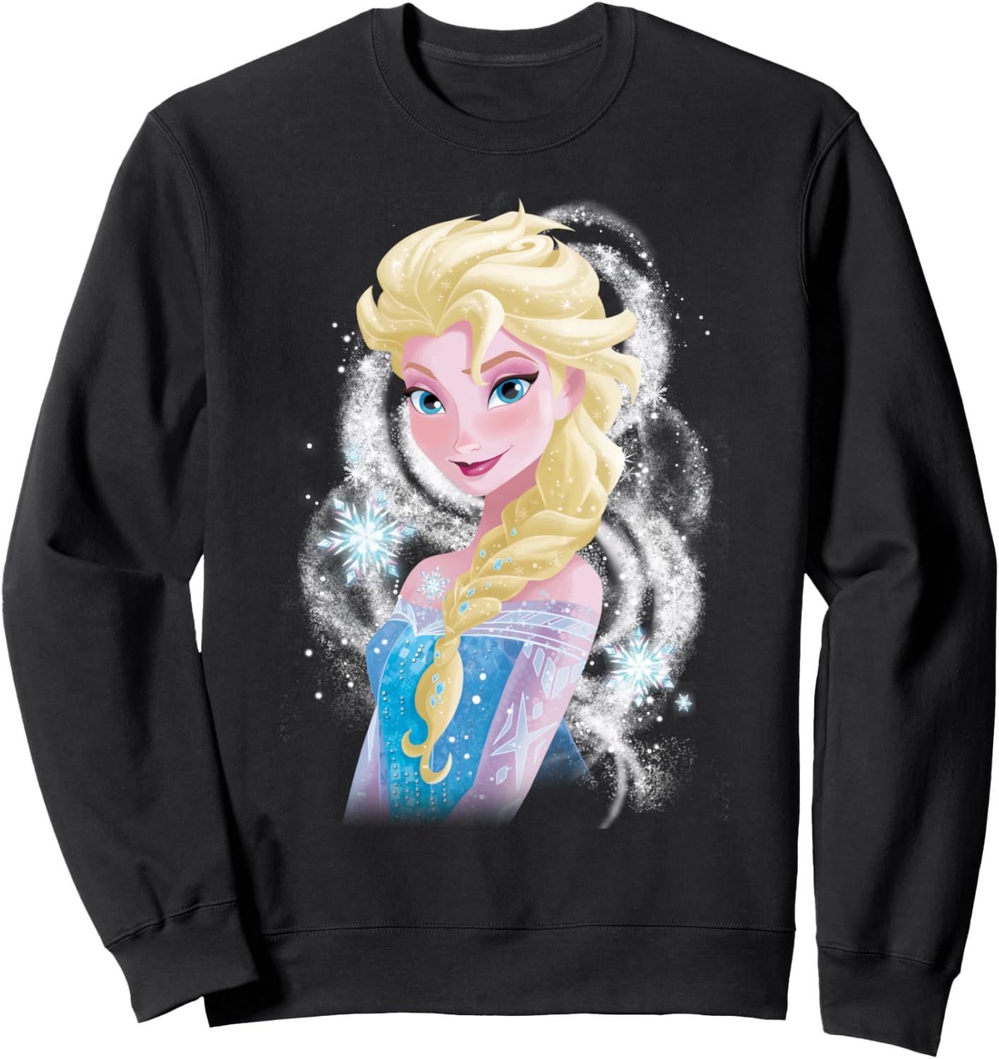 Disney Frozen Elsa Snowflake Swirls Graphic Sweatshirt Sweatshirt
