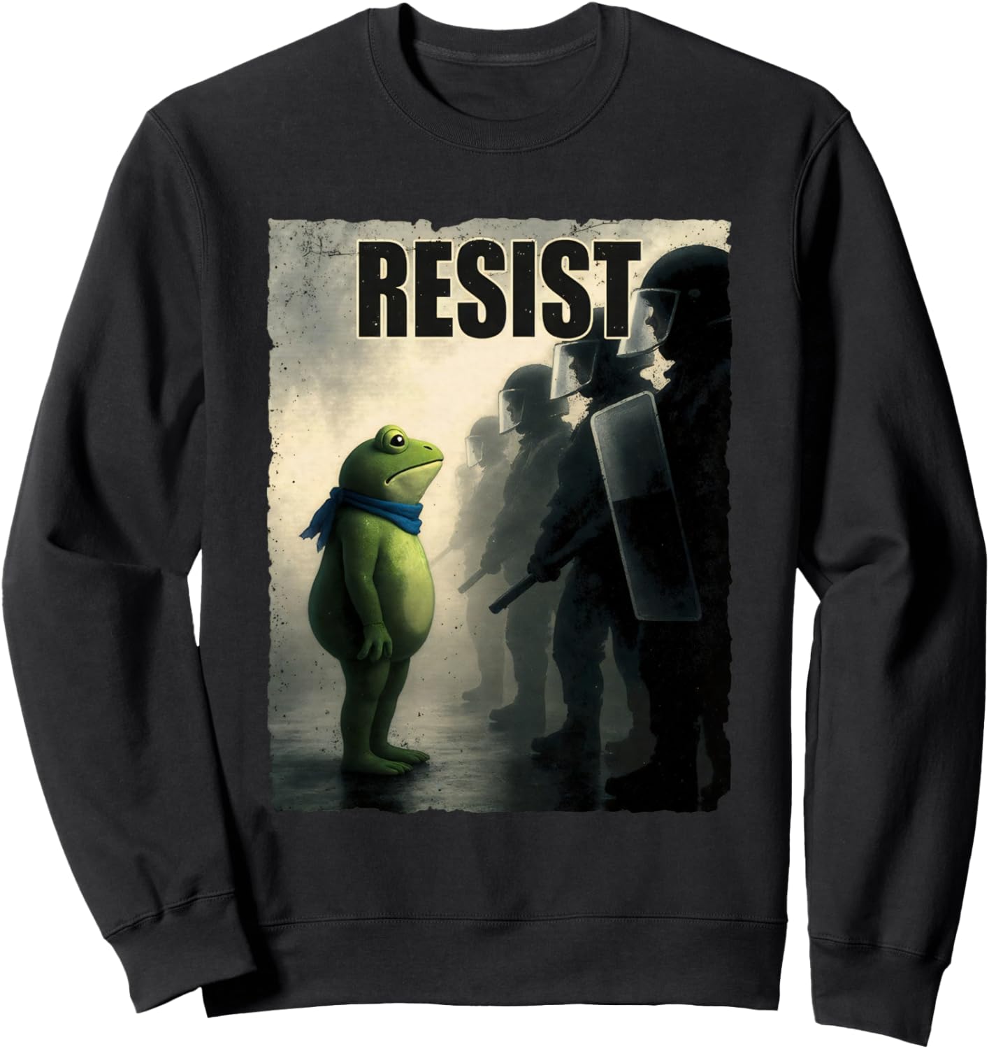 Frog Resist Portland Frog Protest - Portland Frog Activist Sweatshirt