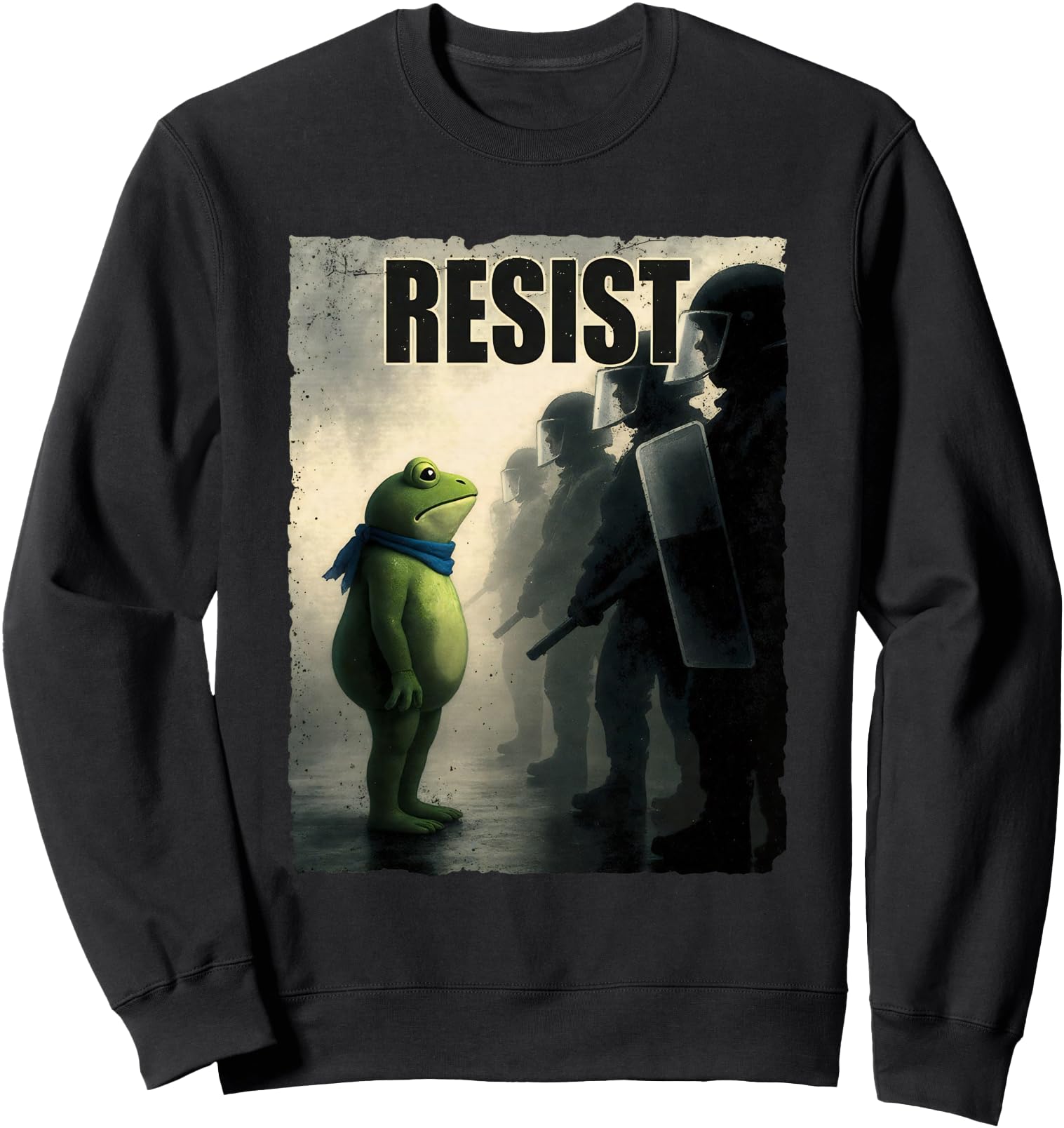 Frog Resist Portland Frog Protest - Portland Frog Activist Sweatshirt
